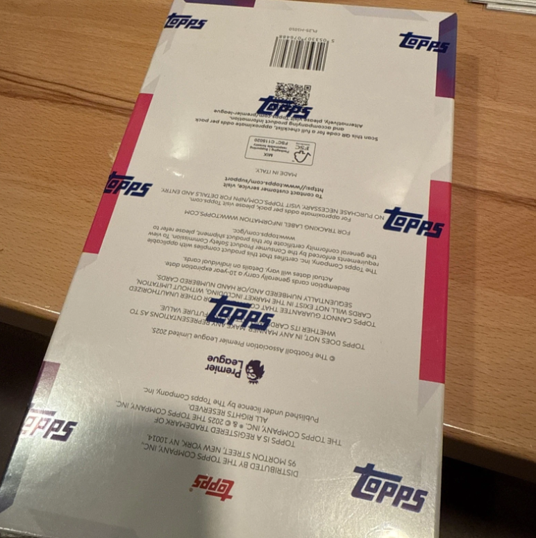 2026 Topps Premier League EPL Soccer Hobby Box - New Sealed In Hand