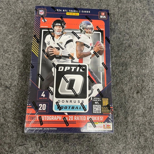 PANINI 2024 NFL Trading Cards Optic Donruss Football Hobby Box